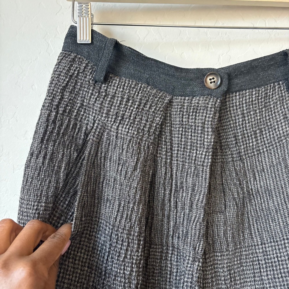 Ivan Grundahl Copenhagen Wool Blend Wide Leg Cropped Trousers Grey Size 38‎ - Picture 4 of 8